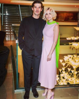 Gwilym Lee Instagram - Lovely to be invited by @criticscircle to announce the nominees for the 42nd London Critic’s Circle Film Awards. Congratulations to all the nominees. Thanks for having me and for reuniting me with @joannavanderhamofficial! The last time we were together we were playing starving teenagers in war torn Russia in ‘The Promise’ for @donmarwarehouse. Nice to be back together…looking a little less dishevelled this time! 

Thanks to @dunhill @mrp and @grensonshoes for suiting and booting me. And to @jayhines_ for making me look sharp!