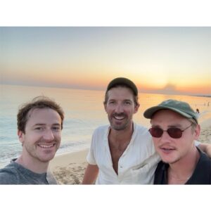 Gwilym Lee Instagram - Joint (almost) birthday Puglia road trip with these schmucks. Brothers from another mother