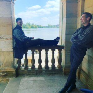Gwilym Lee Instagram - Fond memories of some the amazing people, stunning locations, outrageous costumes (including my favourite Ewok gloves), and general japes, high jinks and good times that made up Season 2 of The Great. Oh…..and one helluva cute fur-ball of a dog. 

@thegreathulu Season 2 streaming on @hulu NOW! 

#thegreat #hulu #huzzah #dogsofinstagram