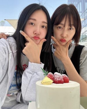 Ha Si-eun Instagram - 거하게 밥먹고 딸기조각케익 안판다는 이유(핑계)로 홀케익사서 먹는 여자들.
담주 생일은 그저 거들뿐🤣 사고나서 생각함.
내손톱도 이쁘게해주는 스윗한 @hyoju_kkk 
.
.
.
#의도치않은미리생파
#한판다먹고헤어짐
#하지만벌써저녁먹을궁리중