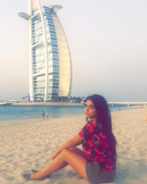 Hafsia Herzi Instagram - #dubai #beach #burjelarab 🌞