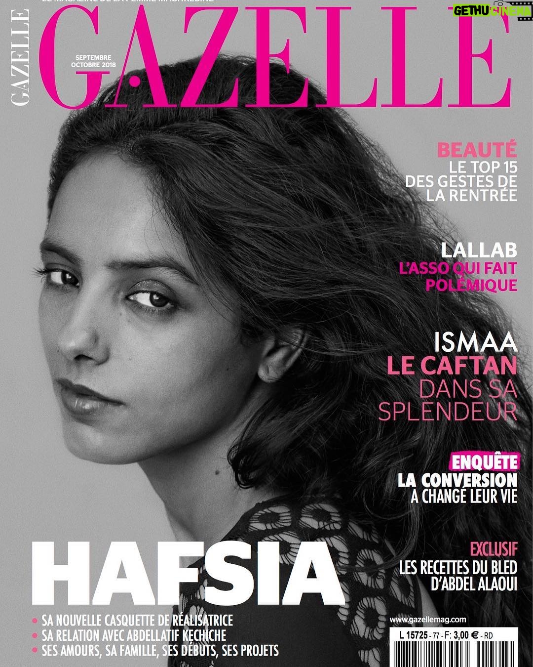 Hafsia Herzi - 1.2K Likes - Merci @gazellemag_officiel🌷 en kiosque aujourd’hui #photo @sylviecastioni @genesetalents 💕