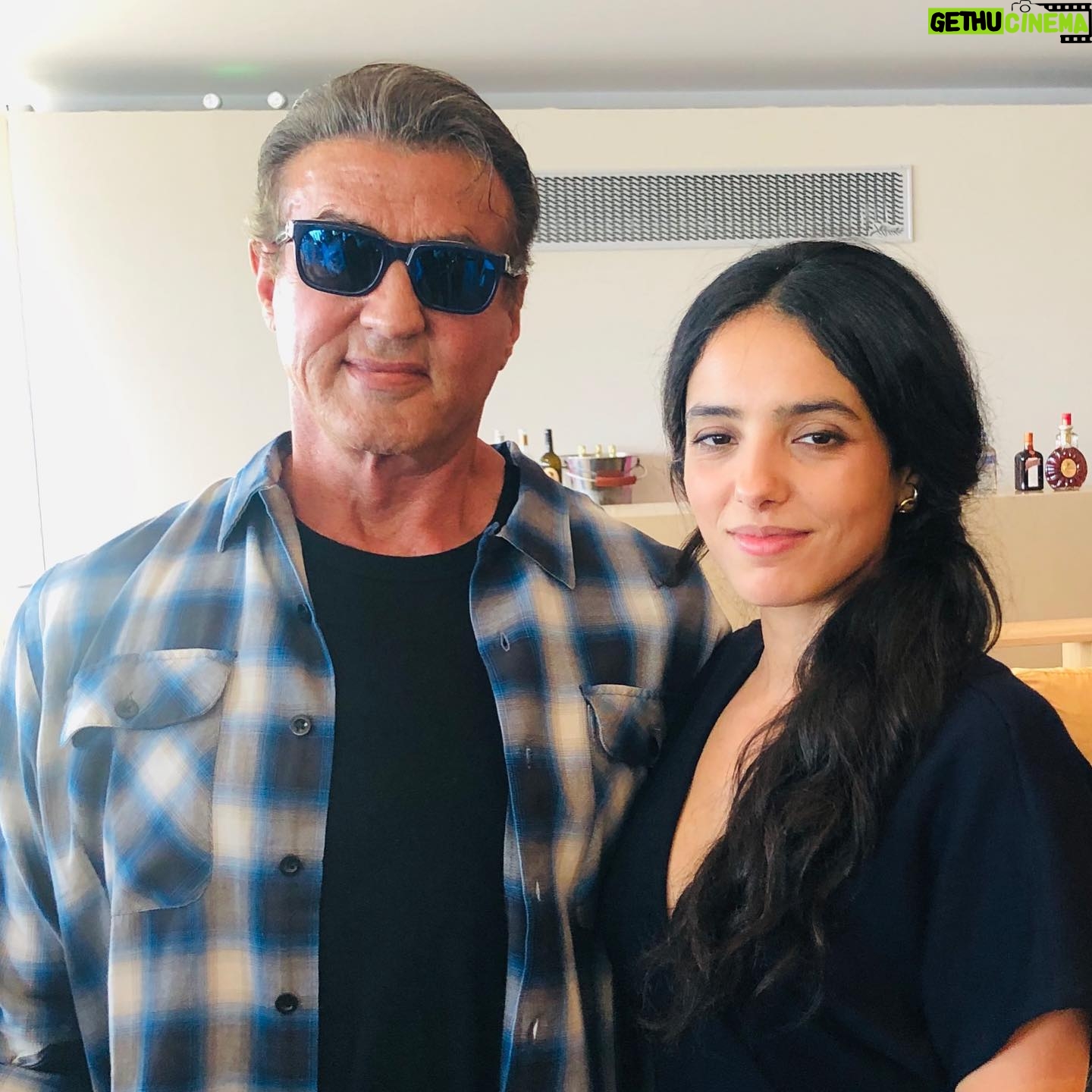 Hafsia Herzi - 2.5K Likes - Rencontre avec la légende @officialslystallone @festivaldecannes #rocky #rambo 🎬