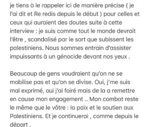Hakim Jemili Instagram - Je suis pas du genre à me justifier mais là
Je me dois de le faire parce que c’est tout simplement le sujet qui me touche le plus .
