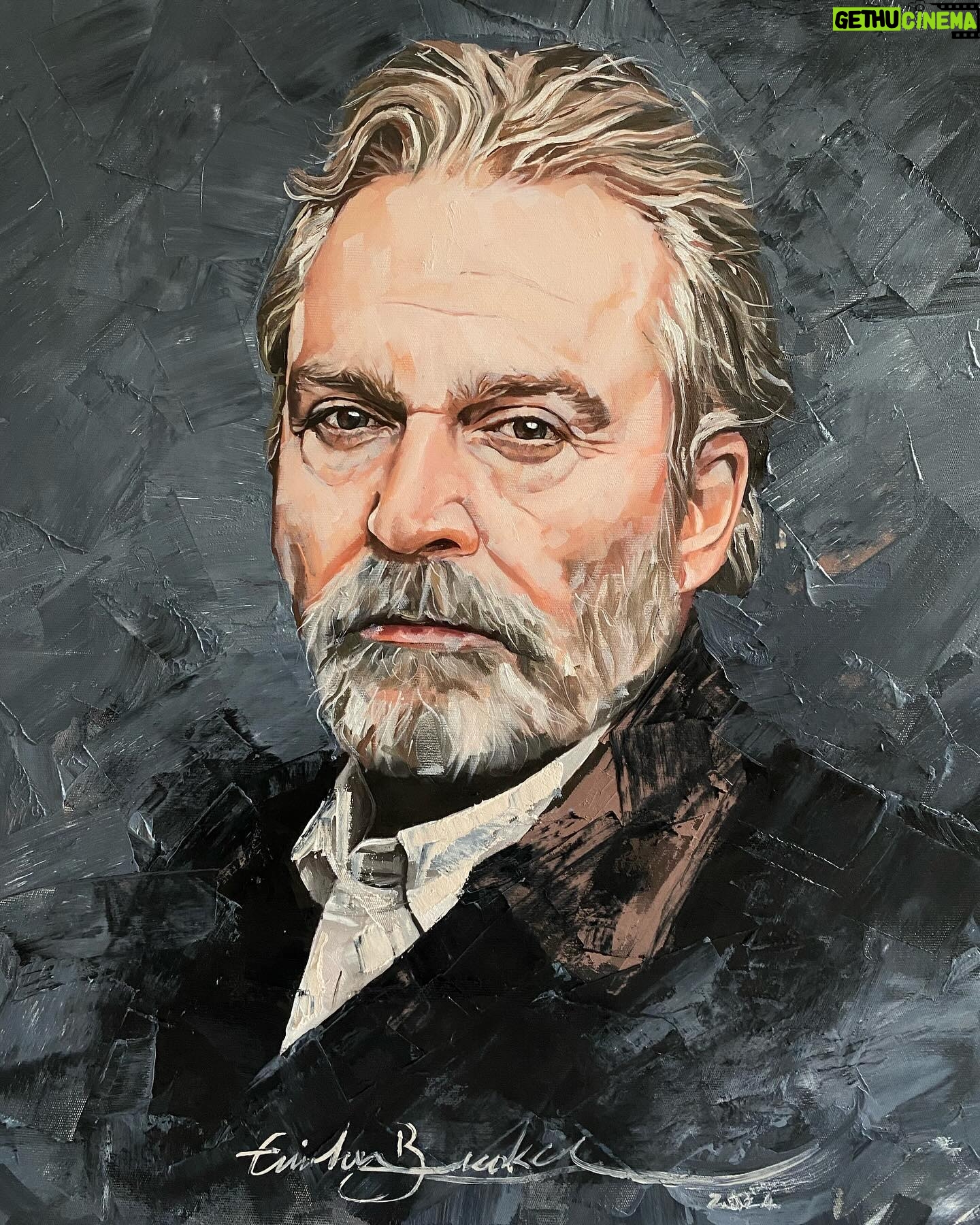 Haluk Bilginer - 12K Likes - “Duygunun gücü”
“ The power of emotion “
Haluk abi’nin “Kel diva” oyununa davet etmesiyle keyifli bir anı bıraktık…
We left a pleasant memory with Haluk Abi’s invitation to the “Bald Diva” play...
Tuval Üzr. Yağlıboya / Oil On Canvas
70 x 60
Model / Haluk Bilginer
Özel koleksiyon / Private Collection