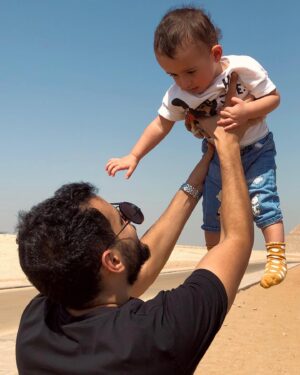 Hamed Al Sharrab Instagram - ادم .. النسخة المصغرة منى ❤️ 
كل سنة وانت طيب .. كل سنة وانت حبيبي و صاحبي .. ربنا يبارك فيكى و يخليك ليا و ل ماما ❤️❤️