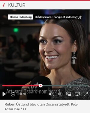 Hanna Oldenburg Instagram - 🚫🏆 with 🌟 @fouadyoucefi @svtnyheter 🎥 Adam Ihse, TT
.
.
.
.
.
#oscars #oscars2023 #academyawards #academyawards2023 #svtnyheter #svt #triangleofsadness #rubenöstlund #plattformproduktion