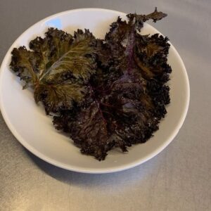 Hannah Hoekstra Instagram - mama’s garden purple kale chips and dip story from weeks ago