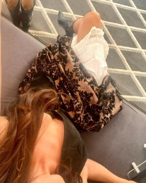 Hannah James Instagram - A little #tb to corsets and cowboy boots 👢

#corsets #cowboys #desertrose #westernfashion