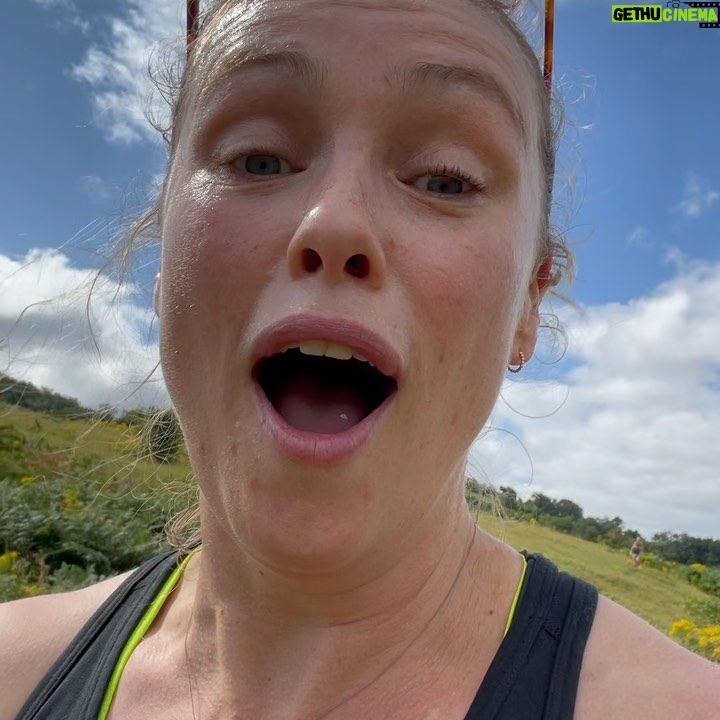 Hannah New - 1.4K Likes - Sweaty Betty! Been raining the last few days so had to go and get lost in the woods! 🏃♀️🥵 #runinthesun #sweatybetty #noexcuses #notsurewhereimgoing #lovegettinglost #bambiandmama #happyplace