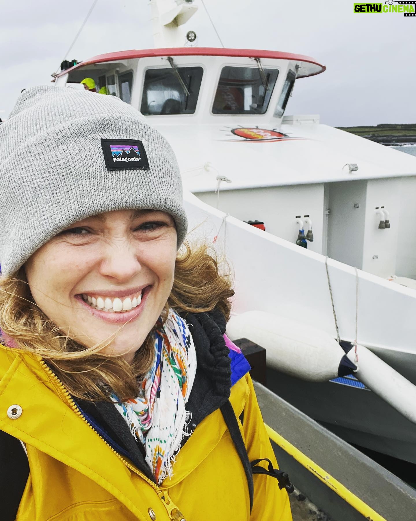 Hannah New - 1.3K Likes - Wild and windy but gorgeous day on Inishmore thanks to @doolinferryco ❤️🇮🇪