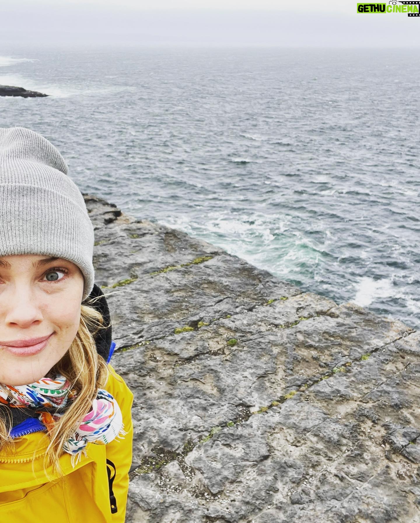 Hannah New - 1.3K Likes - Wild and windy but gorgeous day on Inishmore thanks to @doolinferryco ❤️🇮🇪