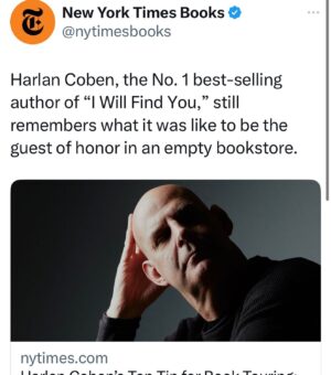 Harlan Coben Instagram - Before my daughters say it: WTF is with this pose??