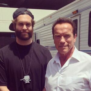 Harley Morenstein Instagram - On set with The Terminator
@schwarzenegger

This day in 2013