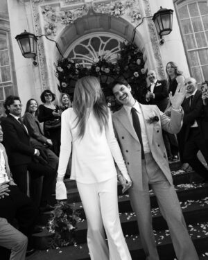 Harris Reed Instagram - I never thought I would say these words, Happy Birthday to my HUSBAND! I couldn’t imagine a world without your love, kindness and understanding. You have shown not just me but everyone who meets you why queer love is beautiful, valid and more importantly is NEEDED more then ever. I Couldn’t ask for a better partner in crime, and Someone to build a life and family with one day. I always think back to my early days, coming out at 9 and thinking I was gonna have a lonely life because that’s what “life” was telling me, you have shown me not only is life not lonely but it’s full of adventures and well…LOVE, I love you. 
Adventure Awaits @eitansenerman