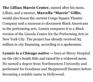 Harry Lennix Instagram - Making things happen! Exciting to see all of this in motion. Swipe to read the article.