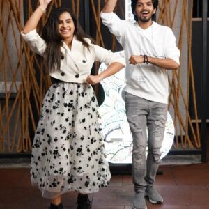 Harshavardhan Vidyasagar Instagram - Here is our version of #lalaheartunikkala ! Recreate yours 🥰🥰