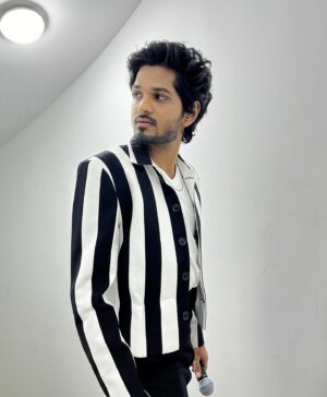 Harshavardhan Vidyasagar Instagram - Stylin’ in Stripes 🎬

📸- @adkofficial Bro ❤️