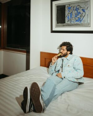 Harshvardhan Kapoor Instagram - Cool off with something sweet 🍦

@simonegandhi 📷 

Wearing @louisvuitton by @feliciathegoat styled by myself and shoes from @converse.india