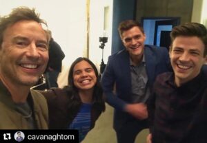 Hartley Sawyer Instagram - Love these Loons. #theflash 
##
 @cavanaghtom ・・・
Lots ‘o Laughs out Loud. ⚡️😄⚡️
#theFlash
@tha_los @hartleysawyer @grantgust