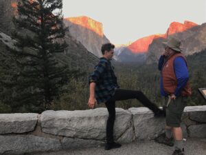 Hartley Sawyer Instagram - Here’s a picture of me kicking a dear friend of 28 years in the nuts at one of the most beautiful spots in the world. Hope everyone enjoys this as much as I did. All of us could sure use a laugh right now. @yosemitenps @nationalparkservice #yosemite
