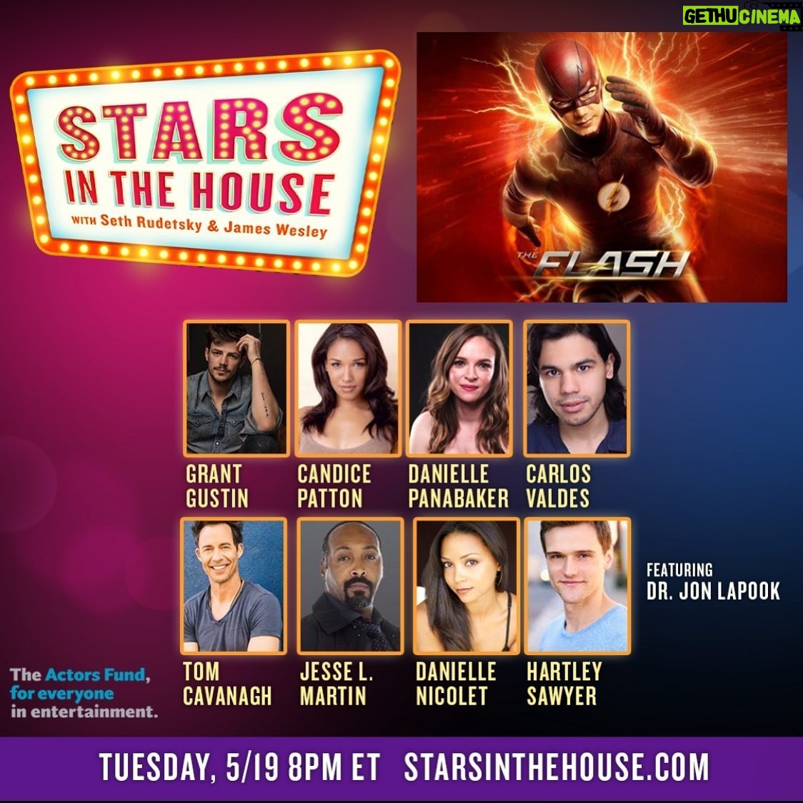 Hartley Sawyer - 33.8K Likes - Looking forward to this... join us today at 8p EST/5p PST for a little reunion with some folks I love and miss a great deal benefitting @theactorsfund #theflash