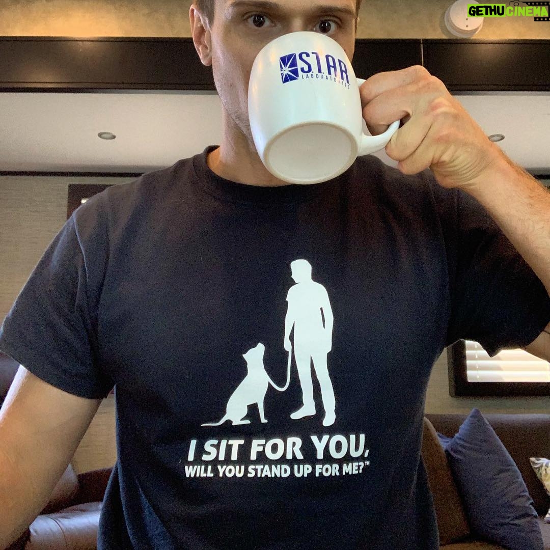 Hartley Sawyer - 33.8K Likes - Repping @justice_for_bullies with one of my favorite shirt designs - which they have trademarked by the way! - get yours while you can. Love this message. #adoptdontshop #STARLabs #dogsofinstagram