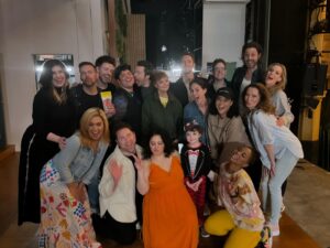 Harvey Guillén Instagram - What a NYC birthday celebration .. seeing my lovely @morethanonecher in @merrilyonbway . With all my favorite people .. also Jodie Foster said happy birthday to me at lunch… so yeah .. fun day!