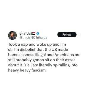 Hāwane Rios Instagram - Repost from @abnormalize.being
•
🇺🇸 where G€noc!de has always been our #1 founding principal. So it’s legal here & homelessness isn’t.
Repost from @somehotasstea ⬅️ incredible resource 
👀🏃‍♂️Collaborators too! ✨
🔥
#supremecourt #election2024 #homelessawareness #joebiden #genocidejoe #collectiveliberation