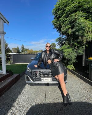 Hayley Sproull Instagram - Swipe for an absolute glow up thanks to @audi_nz #hayleysproullforaudiambassador