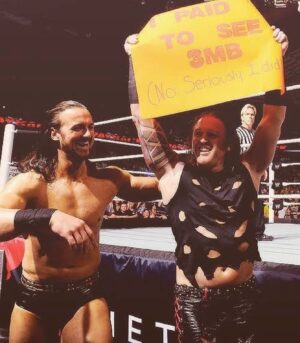 Heath Miller Instagram - @dmcintyrewwe will win tomorrow. #wwe #wweraw #wwesmackdown #wrestlemania #ohbaby