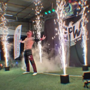 Heath Miller Instagram - Oh Baby!! Fun time @supremeprowrestling #prowrestling #wrestling #wrestler #sports #fireworks #loudcrowd #over #ohbaby #igotkids