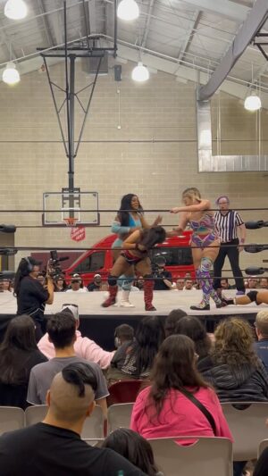 Heather Monroe Instagram - Fatal 4-Way #2 
@itsmayaworldd v @heatherisme v @the_aliviarose v @kalientitaa who win a shot at the MPW Tag Titles?! Now live on @titlematchnetwork 
#mpwsilverbells3