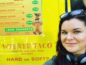 Heather Tom Instagram - How do you like your #wiener ?? @insatiable #wienertaco #sarcasm #wienerdog #taco #funny #director #onset @cbsentdiversity #tacotruck #foodtruck #netflix #tv #guiltypleasure #actor #television #streaming @netflix