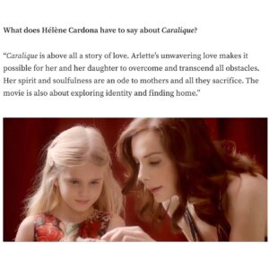 Hélène Cardona Instagram - Much gratitude to Medium for this! For the full article: https://showbizzbuzz.medium.com/showbizzbuzz-hélène-cardona-stars-in-uplifting-film-caralique-9bf778871be1 as well as in the link in my bio.

Thank you @angifly for the pics. With my amazing award-winning co-star @copilotkali 💖

#medium
#creative
#ilovemyjob
#inspiring
#heartandsoul
#showbizzbuzz
#success
#multilingualactor 
#overcome
#transcend
#chocolat
#lassehallstrom
#thehundredfootjourney
#uploadonprime
#poetandwriter
#actor
#producer
#femme
#happyfeet2
#muppetsmostwanted
#heroesreborn
#caralique