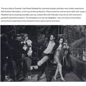 Hélène Cardona Instagram - Thank you Frankie Stein and Film Daily for this interview. Here is part 1.
For the full interview: https://filmdaily.co/craft/helene-cardona and in link in my bio.
With Kali Funston, my amazing award-winning co-star @copilotkali 💖
Chocolat stills by David Appleby. Mumford stills by Gemma Lamana. Caralique stills by Angelica Reyn. Thank you @angifly ❤️

#followyourbliss
#gratitudepractice  
#celebratelife
#actorslife  
#ilovemyjob  
#multilingualactor 
#Chocolat 
#joanneharris
#uploadonprime
#thehundredfootjourney
#lassehallstrom
#lawrencekasdan
#Mumford
#caralique