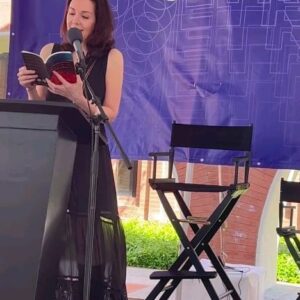 Hélène Cardona Instagram - What a fantastic time @latimesfob 📚
Thank you @fredparvaneh for this 💝
What a treat to read on the Poetry Stage @uscedu 🌷Thank you to all who came and to @smallworldbooksvenice.
Thank you Marty Williams for the beautiful introduction and Elena Karina Byrne for hosting.
The LA Times Festival of Books is the nation’s largest literary festival.
Thank you @latimesevents ❤️ 

#bookfest 
#latimesfestivalofbooks
#bookstagram 
#festivalofbooks
#poet 
#author 
#translator 
#actress
#multilingual
#birnamwood
#josémanuelcardona
#LifeInSuspension
#DreamingMyAnimalSelves
#helenecardona
#theabduction
#maramalmasri
#beyondelsewhere
#USC
#booksigning
#smallworldbooks