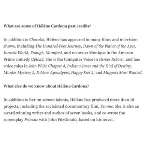 Hélène Cardona Instagram - Much gratitude to Medium for this! For the full article: https://showbizzbuzz.medium.com/showbizzbuzz-hélène-cardona-stars-in-uplifting-film-caralique-9bf778871be1 as well as in the link in my bio.

Thank you @angifly for the pics. With my amazing award-winning co-star @copilotkali 💖

#medium
#creative
#ilovemyjob
#inspiring
#heartandsoul
#showbizzbuzz
#success
#multilingualactor 
#overcome
#transcend
#chocolat
#lassehallstrom
#thehundredfootjourney
#uploadonprime
#poetandwriter
#actor
#producer
#femme
#happyfeet2
#muppetsmostwanted
#heroesreborn
#caralique