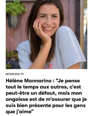 Hélène Mannarino Instagram - MERCI @gq et surtout,merci @jpatrelle pour cet échange tout en bienveillance 
 
https://www.gqmagazine.fr/pop-culture/article/helene-mannarino-je-pense-tout-le-temps-aux-autres-c-est-peut-etre-un-defaut-mais-mon-angoisse-est-de-m-assurer-que-je-suis-bien-presente-pour-les-gens-que-j-aime 

#GQ @gqfrance 

Cc @romufer @ceciletf1 @tf1 @tmclachaine @sophie_labiche @mathieulaudrel @geraldine_balthazard_stylist