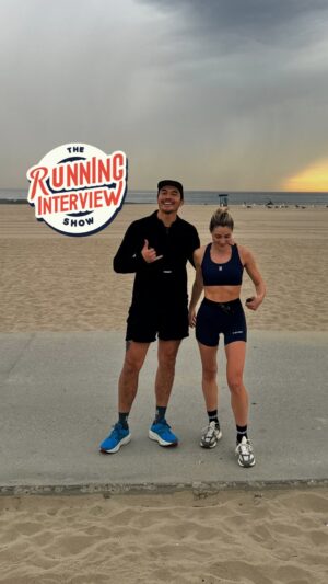 Henry Golding Instagram - Had the pleasure of running with and getting to know Henry Golding today 🩵 #TheRunningInterviewer #TheRunningInterviewShow