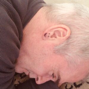 Henry Rollins Instagram - The pen comes out when you nap in my office. Beware!😴🖊🙂

#henryrollins #officeinsanity #drawonrollings #itneverends #smile #happyear #henryandheidi