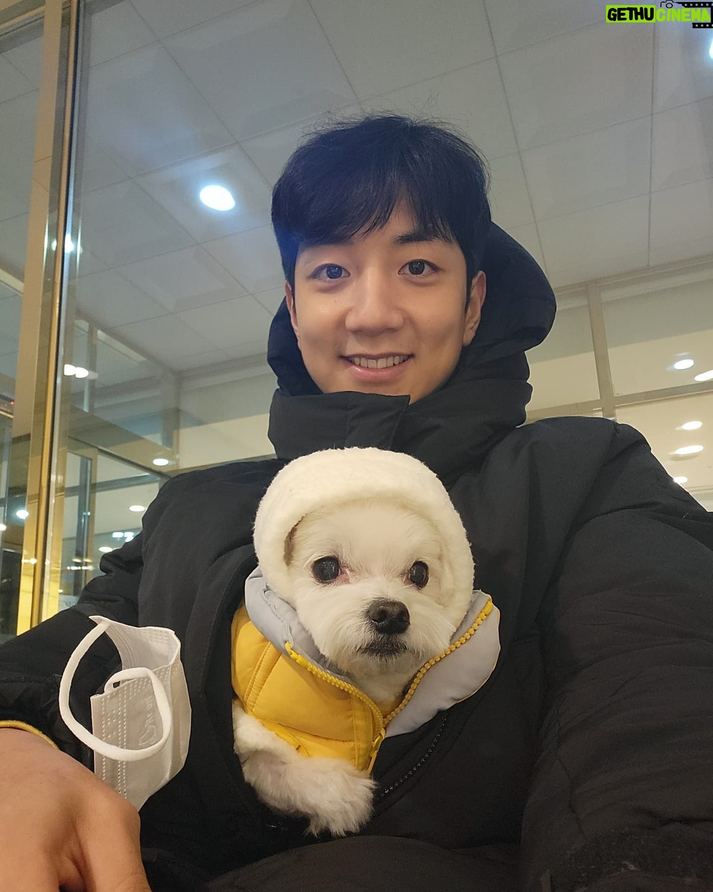Heo Hoon - 17.8K Likes - 코코랑 추운날씨를 뚫고 산책...동계훈련하는줄...🤧🤧