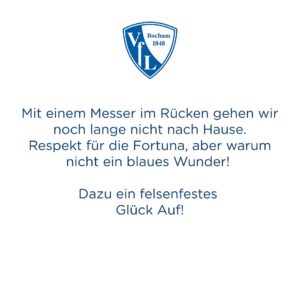 Herbert Grönemeyer Instagram - Auf ein blaues Wunder 💪
@vflbochum1848.official