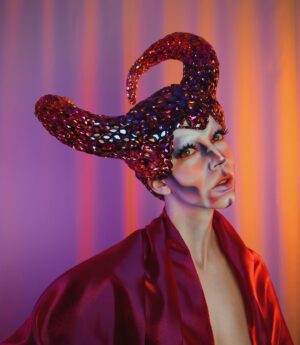 HercuSleaze Instagram - I’m entering a new era of my drag 💜For a year after the tv show aired I was able to pay my bills by performing & teaching drag, and with the occasional sponsored post. I felt lucky to be able to turn my passion into a career but the increased attention that came with it made my anxiety skyrocket! I felt tied to the treadmill of maximizing the exposure I’d received and it stripped away a lot of my love for the artform. This year I’ve been processing that pressure and those high expectations, and I’ve been taking space back in my life for Meags. I’m finally at a place now where I’m at peace about doing just what I can and only what feels good. My goal is to make looks that interest me and to perform acts that make my friends laugh. If I can still book the occasional well paying gig here and there, I’ll be grateful for those opportunities! 💜 Hooray for improved mental health!

😈 Headpiece by me
📸 Photography by me

#dragking #dragkings #dragartist #canadiandragking #canadiandrag #dragphotography  #dragqueen #malecontour #dragkingmakeup #femmeking #montrealdrag #dragmtl #canadiandragking #canadiandrag #instadrag #dragphotography #androgynous #genderbender #performanceart  #queerart  #dragkingsofinstagram #dragkingvisibility #alldragisvalid #canadianmua