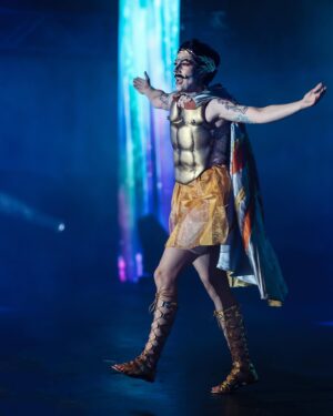 HercuSleaze Instagram - Thanks to @martinepoulinpro for these pics of my performance at @fiertemontreal! And a super sincere thanks to @ritabagaz for casting me!!!!! It was a surreal and incredible experience to perform to such a huge and loving crowd!!! ❤️🧡💛💚💙💜 #dragking #dragkingcostume #dragkingsofinstagram #montrealdrag #dragsuperstar #dragperformance