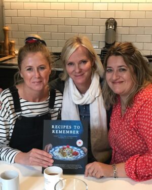 Hermione Norris Instagram - Beautiful Kelly and Tash @maggies_cookbook came to visit today with the wonderful cook book #Recipestoremember for @maggiescentres A copy is being auctioned at their book launch this Sunday @cheltenhamfestivals 
@culpepper_co @shadowplay_design