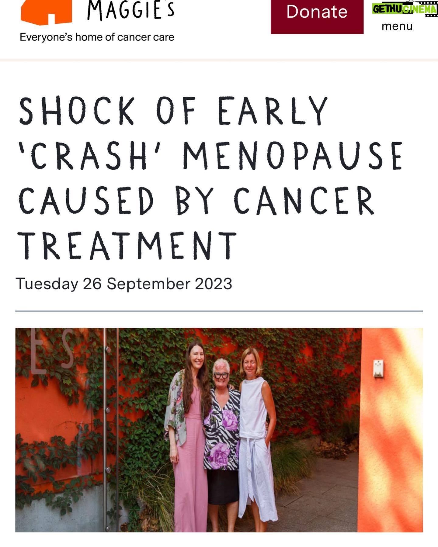 Hermione Norris - 162 Likes - from @maggiescentres has found 30% of people diagnosed with cancer weren’t aware treatment could cause an early crash menopause. Must shine a light on this issue and make sure people get the right support. https://bit.ly/3ZwOQWR