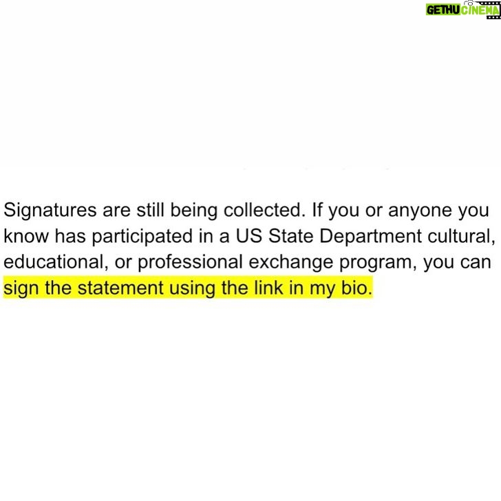 Hisham Fageeh - 355 Likes - If you are or know someone who participated in a US cultural, professional or educational program please sign and share the petition (link in bio).
الترجمة العربية في التعليقات في الأسفل