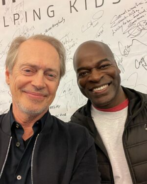 Hisham Tawfiq Instagram - Finally got to meet a fellow #FDNY brother Mr Steve Buscemi #CIBC #miracleday