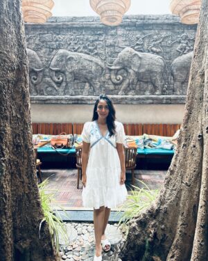 Hitha Chandrashekar Instagram - Should I deceive you by saying comment for dress link?🥲 life is full of dilemma 🤷🏻‍♀️